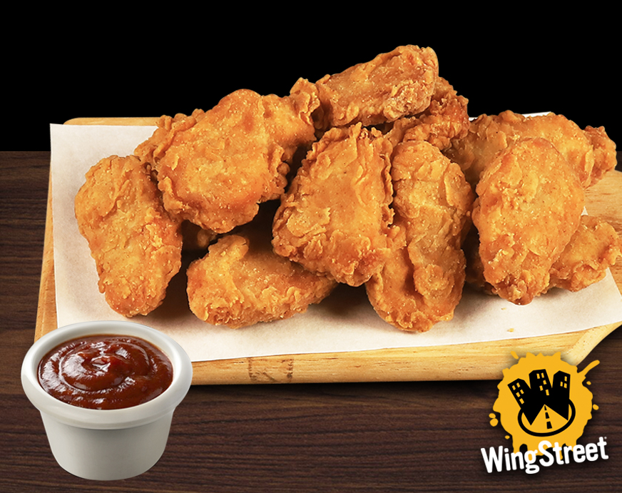 Spicy Nuggets with Sweet & Smoky BBQ Sauce